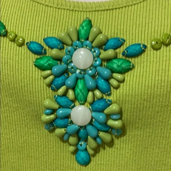 Ruby Rd beaded top - Picture 3 of 6